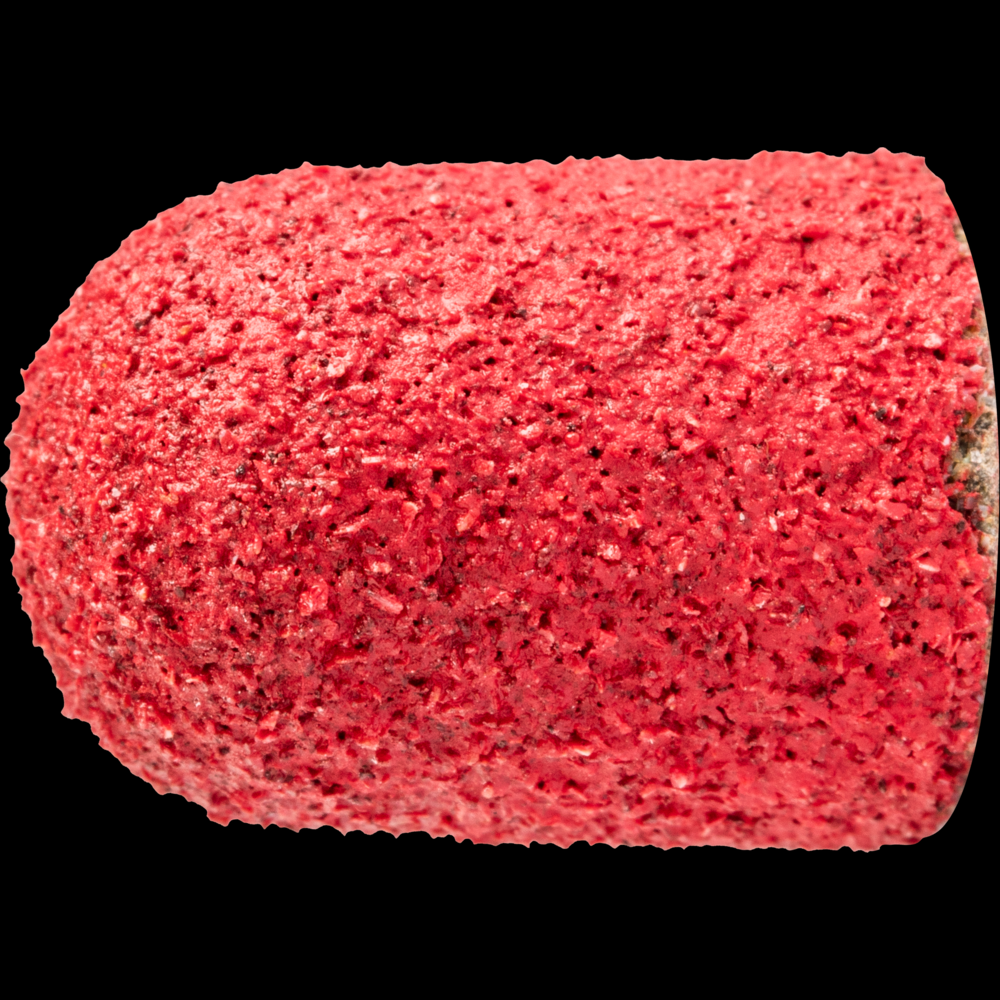 PFERD POLICAP® Seamless Abrasive Cap, 3/8&#34; x 5/8, Shape C, 80 Grit, Ceramic CO-COOL