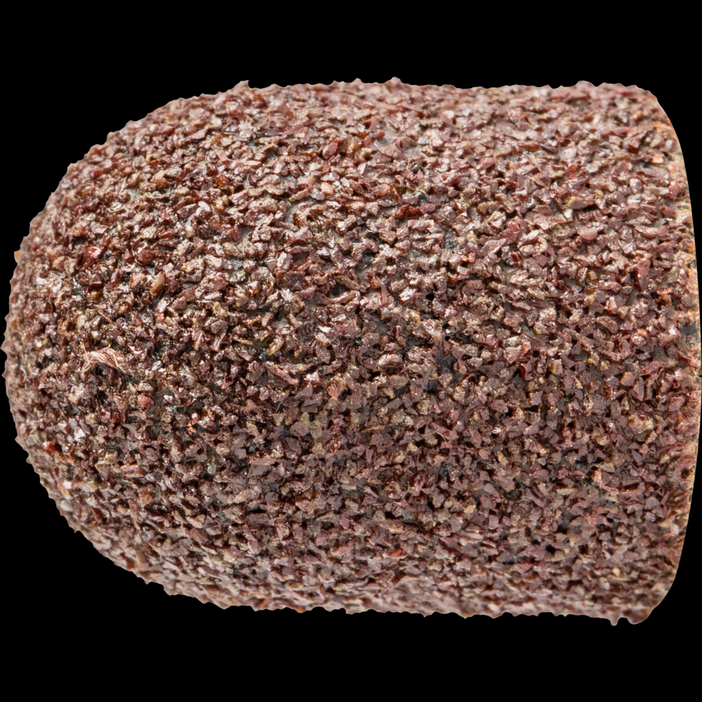PFERD POLICAP® Seamless Abrasive Cap, 1/2&#34; x 11/16, Shape C, 60 Grit, Aluminum oxide