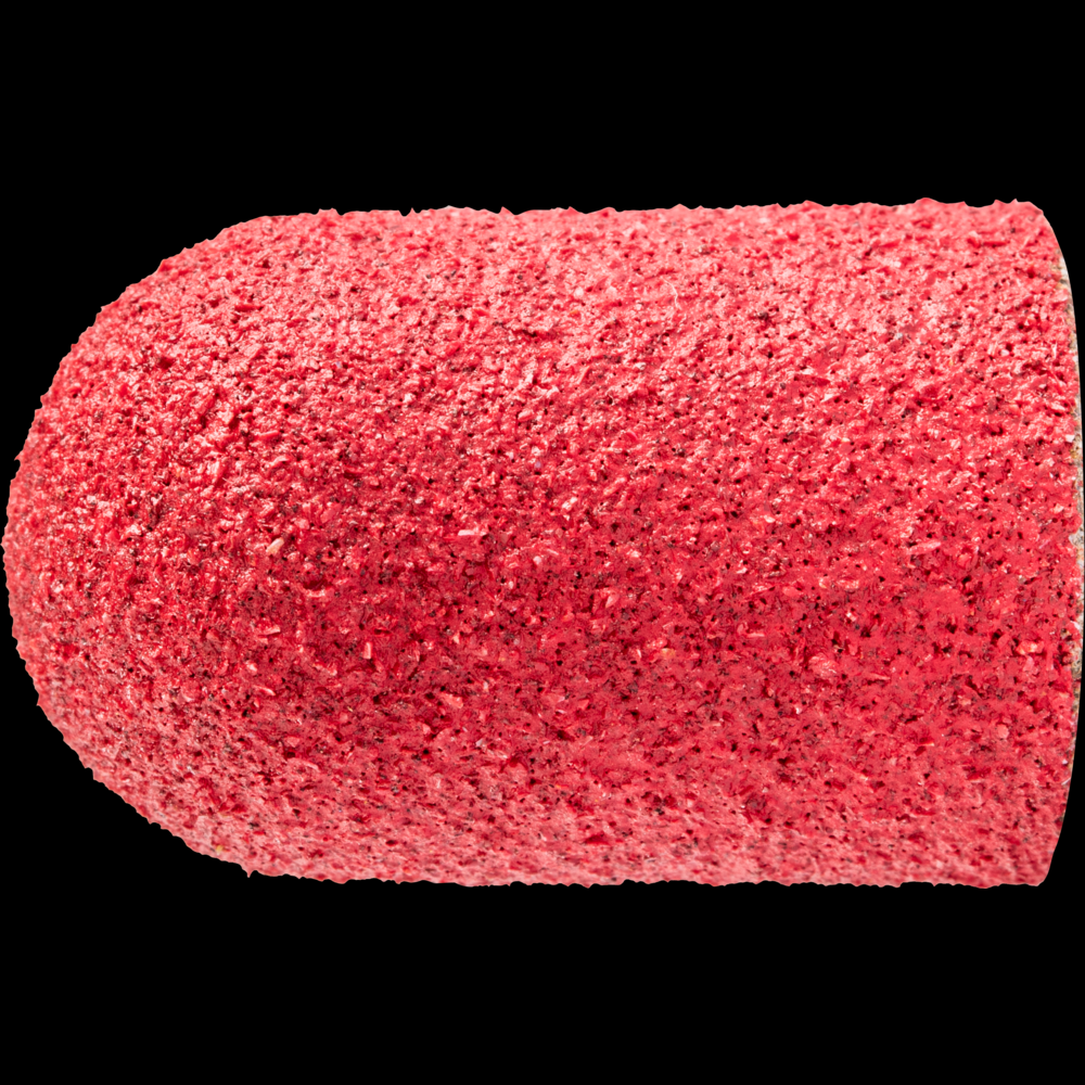 PFERD POLICAP® Seamless Abrasive Cap, 5/8&#34; x 1, Shape C, 80 Grit, Ceramic CO-COOL