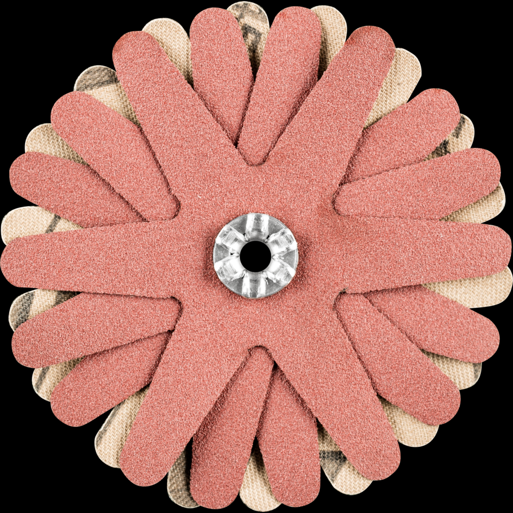 PFERD POLISTAR-TUBE Abrasive Star, 2-3/4&#34;dia,6 Layers,4mm Bore,240 Grit,Aluminum oxide