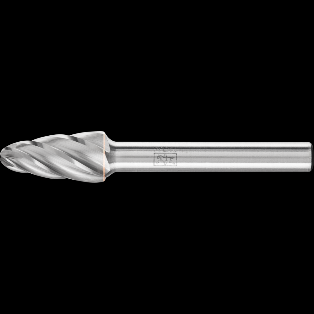 PFERD HICOAT® Carbide Bur SF-3 Tree Shape ALU Cut 3/8&#34; x 3/4&#34; x 1/4&#34; Shank