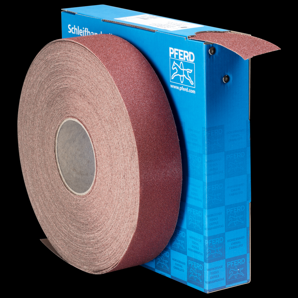 PFERD Shop Roll, Resin over Resin Heavy-Duty, 2&#34; x 50 yards, 60 Grit, Aluminum oxide