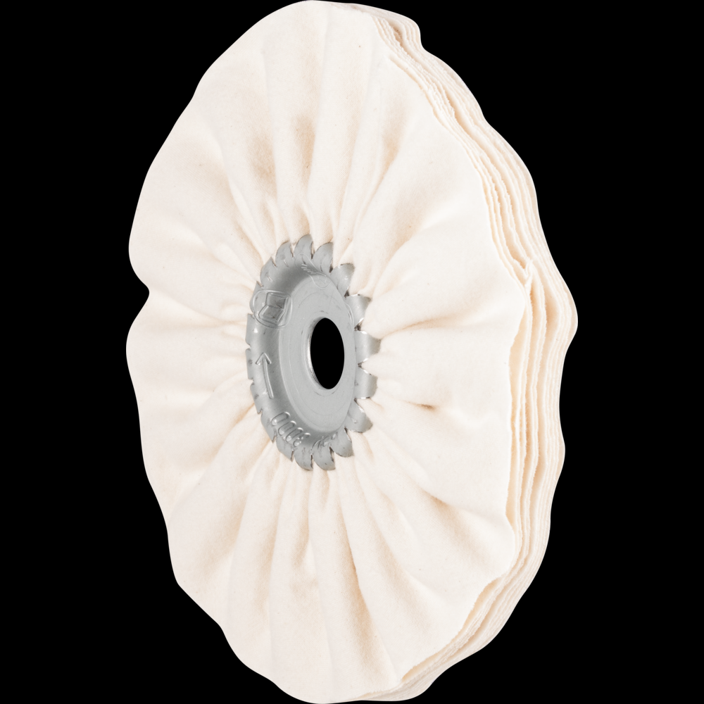 PFERD Cloth Ring, Cotton Flannel Fabric, 8&#34; Dia, 3/8&#34; Face Width, 3/4&#34; Arbor Hole