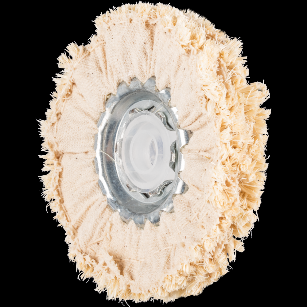 PFERD Cloth Ring, Sisal Fabric, 3&#34; Dia, 3/4&#34; Face Width, 3/8&#34; Arbor Hole