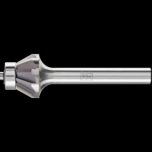 Pferd Inc. 21725045 - PFERD Bearing Carbide Bur SJ-6 EDGE Cut 30° 5/8" x 3/16", 1/4" Shank