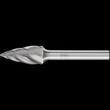 Pferd Inc. 21725655 - PFERD Carbide Bur SG-5 Pointed Tree Shape ALU Cut 1/2" x 1" x 1/4" Shank