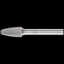 Pferd Inc. 21727532 - PFERD Carbide Bur SF-3 Tree Shape MICRO Cut 3/8" x 3/4" x 1/4" Shank