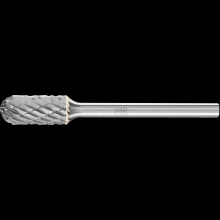 Pferd Inc. 21823202 - PFERD Carbide Bur SC-51 Cylindrical Radius End Double Cut 1/4" x 1/2" x 1/8" Shank