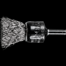 Pferd Inc. 79182989 - PFERD Crimped Wire End Brush 3/4" Dia. .014 Stainless Steel 1/4" Shank