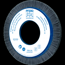 Pferd Inc. 79183762 - PFERD M-BRAD® Composite Wheel Brush 14" Dia. .040/80 Grit Silicon Carbide 5-1/4" Arbor
