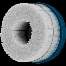 Pferd Inc. 79184236 - PFERD M-BRAD® Disc Brush - High Density 4" Dia. .040/80 Grit Ceramic Oxide 7/8" Arbor