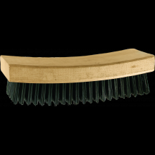 Pferd Inc. 79185084 - PFERD Curved Back Block Brush 9x21 Rows .012 Carbon Steel Wire Wooden Block