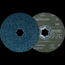 Pferd Inc. 64111636 - PFERD COMBICLICK® Fiber Disc, 4-1/2" x 7/8, 36 grit, VICTOGRAIN®