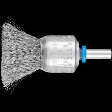 Pferd Inc. 79183053 - PFERD Crimped Wire Coated Cup End Brush 3/4" Dia. .006 Stainless Steel 1/4" Shank