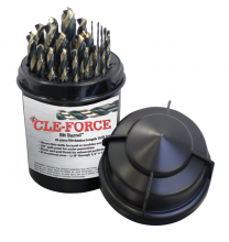 Cle-Force C69384 - Bit Barrel™ Black & Gold Mechanics Length Drill Set