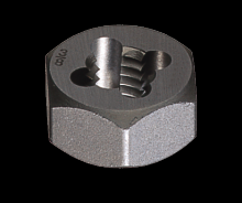 Cle-Line C65574 - Carbon Steel Hexagon Rethreading Die - Taper Pipe