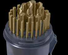 Cle-Line C10629 - 118° Heavy-Duty Cobalt Hex Shank Jobber Length Drill Set