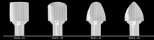 Cle-Line C17771 - Double-Cut Spiral Bur Set
