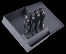 Cle-Line C22761 - 118° Silver & Deming Drill Set with 1/2" Reduced Shank