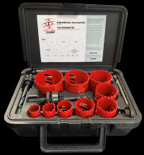 Cle-Line C43163 - Fleam Ground Industrial Hole Saw Kit