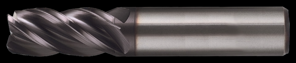 4-Flute Corner Radius End Mill