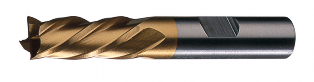 HSS Single End 4-Flute Non-Center Cutting Left Hand Helix Left Hand Cut Finisher