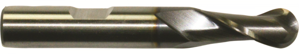 Cobalt Single End 2-Flute Center Cutting Ball Nose Finisher