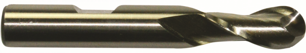 Cobalt Single End 2-Flute Center Cutting Ball Nose Finisher