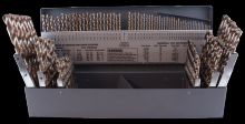 Cleveland C70367 - NAS907 Type J Heavy-Duty Cobalt Jobber Length Drill Set