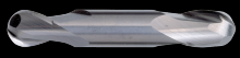 Cleveland C60216 - 2-Flute Ball Nose General Purpose End Mill