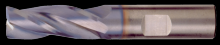 Cleveland C80396 - 3-Flute Square End High-Performance End Mill for Steel and Stainless Steel
