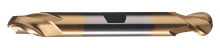 Cleveland C75122 - HSS Double End 2 Flute Center Cutting Ball Nose
