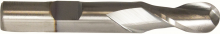 Cleveland C75322 - HSS Single End 2-Flute Center Cutting Ball Nose Finisher