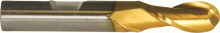 Cleveland C75316 - HSS Single End 2-Flute Center Cutting Ball Nose Finisher