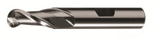 Cleveland C75310 - HSS Single End 2-Flute Center Cutting Ball Nose Finisher