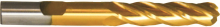 Cleveland C33359 - HSS Single End Multi-Flute Center Cutting Ball Nose Finisher