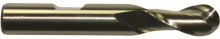 Cleveland C42670 - Cobalt Single End 2-Flute Center Cutting Ball Nose Finisher