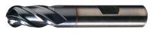 Cleveland C75016 - Cobalt Single End Multi-Flute Center Cutting Ball Nose Finisher