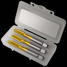Greenfield 355803 - Straight Flute 3-Piece Hand Tap Set TiN