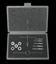 Greenfield 420367 - Tap and Die Set w/ Production Hand Taps and HSS Round Adjustable Dies (Metric)