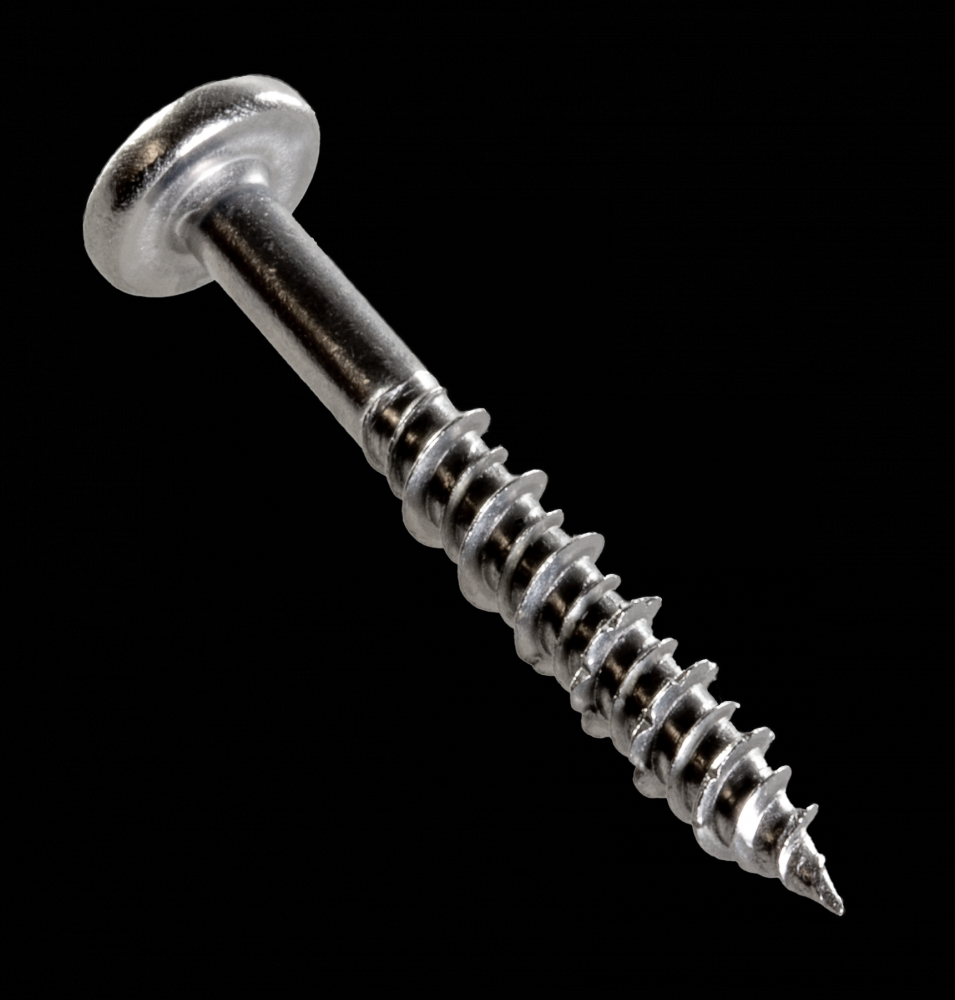 Marine Screw, Pan Head - #8 x 1-1/4 in. #2 Phillips Drive, Type 316 (100-Qty)