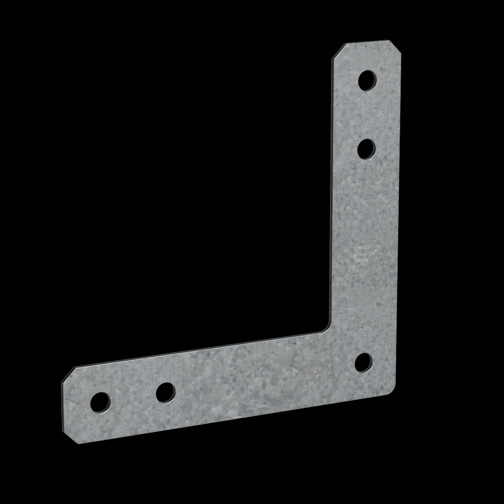 HL 12 in. x 12 in. 7-Gauge Hot-Dip Galvanized Heavy L Strap