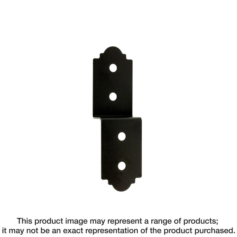 Outdoor Accents® Mission Collection® 3 in. ZMAX®, Black Powder-Coated Deck Joist Tie for 1-3/4 in. W