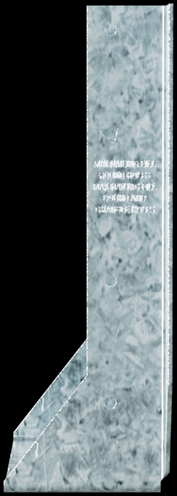 HU ZMAX® Galvanized Face-Mount Joist Hanger for 6x10