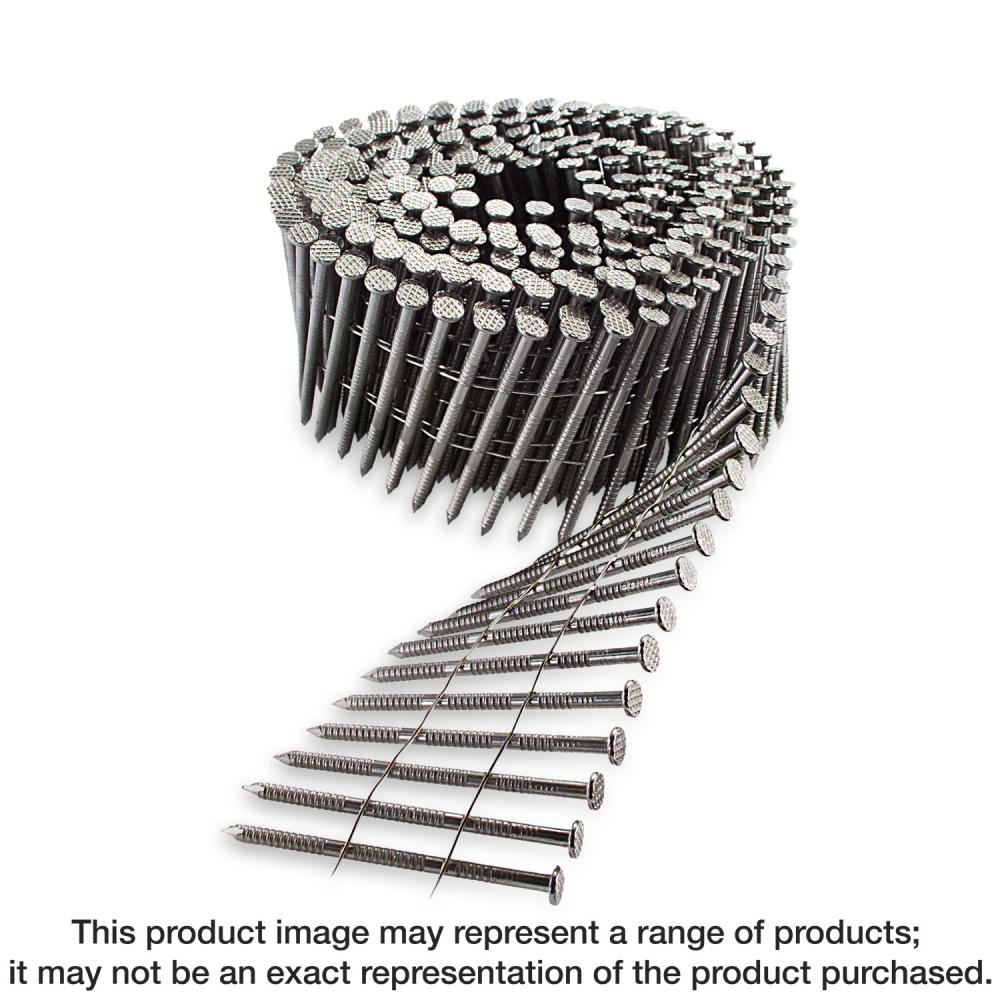 15° Wire Coil, Full Round Head, Ring-Shank Decking/Framing Nail - 2 in. x .113 in. Type 316 (3600-Qt