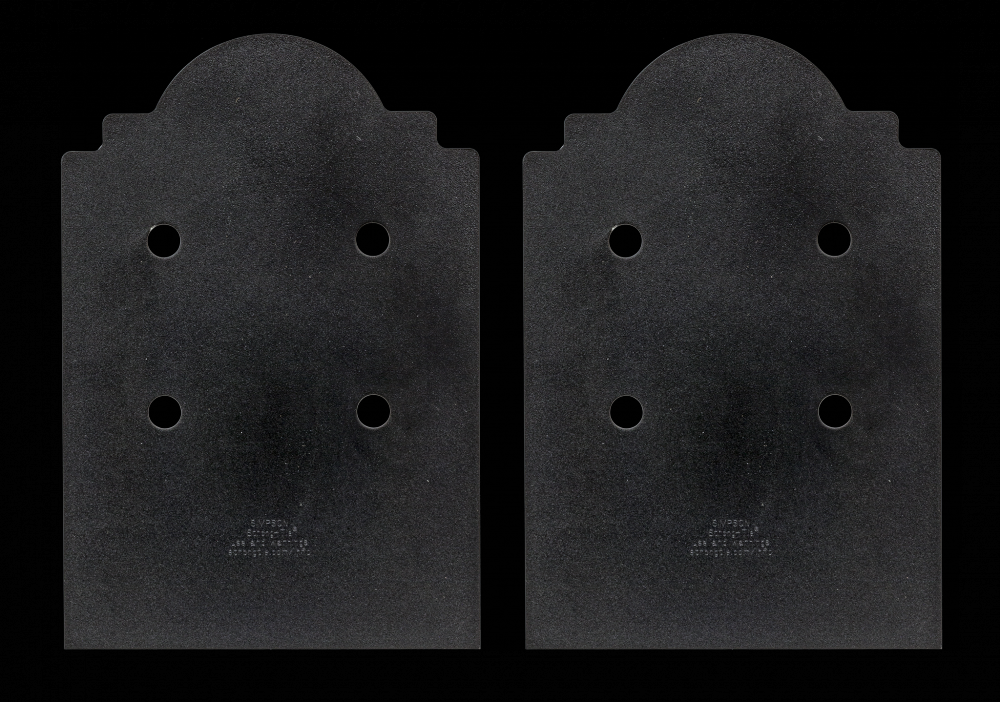 Outdoor Accents® Mission Collection® ZMAX®, Black Post Base Side Plate for 8x (Qty-2)