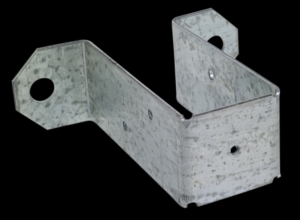 DPTZ ZMAX® Galvanized Deck Post Tie for 2x4 Post