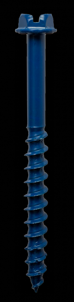Titen Turbo™ - 1/4 in. x 2-3/4 in. Hex-Head Concrete and Masonry Screw, Blue (100-Qty)