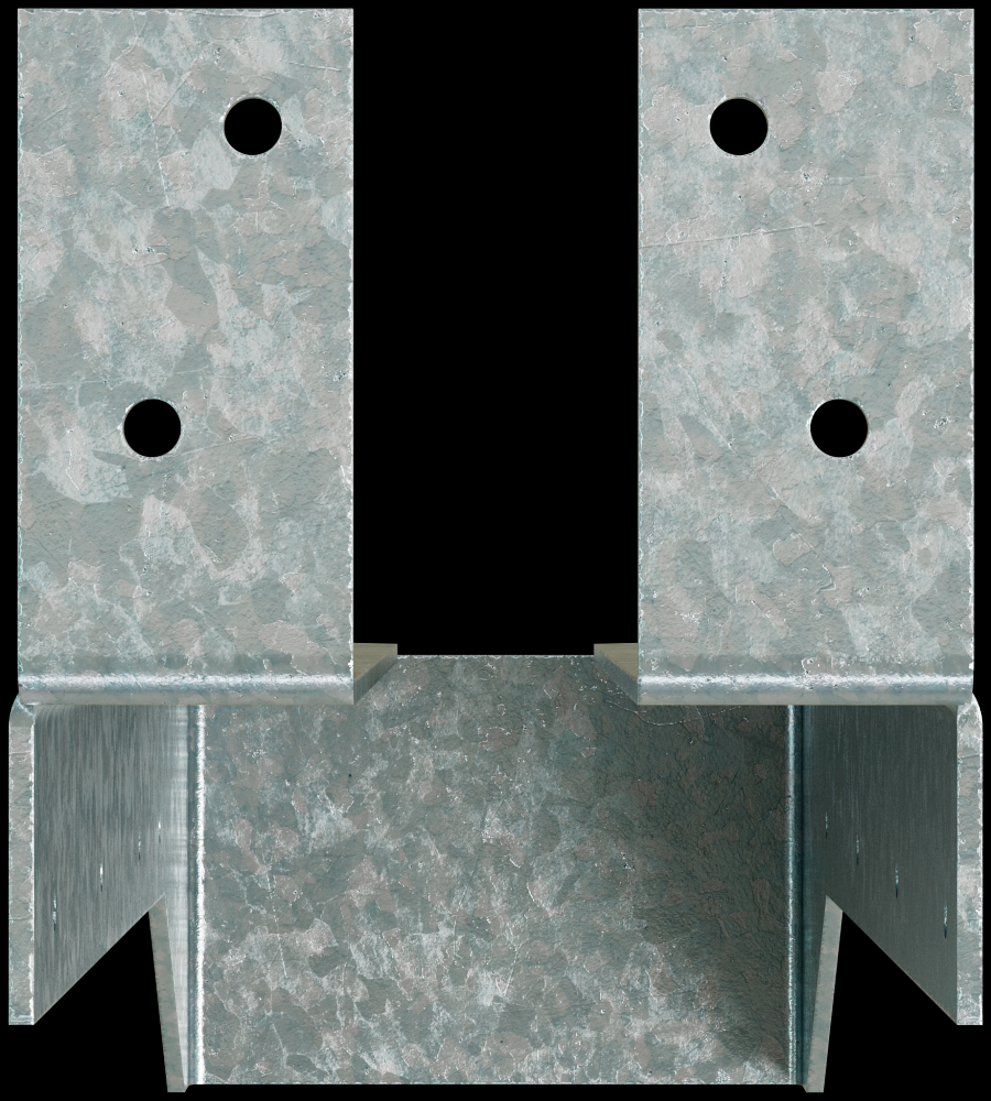 HUCTF Galvanized Top-Flange Concealed-Flange Joist Hanger for 4x14