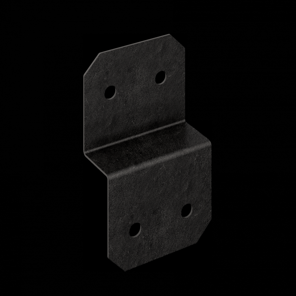 Outdoor Accents® Avant Collection™ 5 in. ZMAX®, Black Powder-Coated Deck Joist Tie for Rough 2x